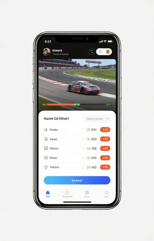 极速赛车App直播界面